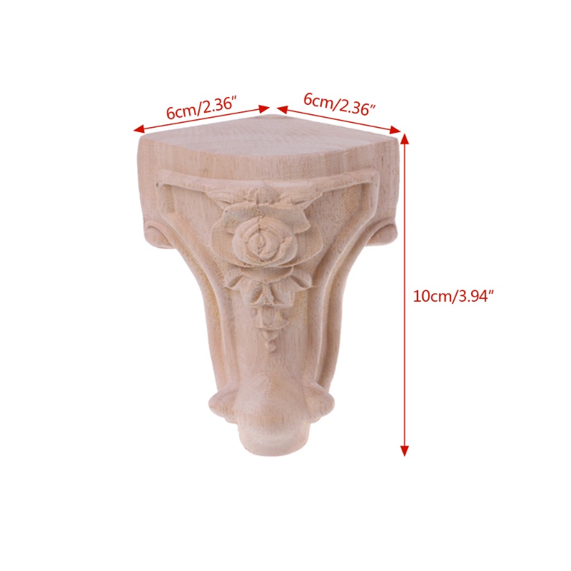 Bộ 4 Chân Ghế Sofa / Giường / Đồ Nội Thất Chạm Khắc Tinh Tế