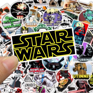 Bộ Sticker STARWAR decal hình dán chống nước trang trí xe, laptop, nón bảo hiểm, vali #40