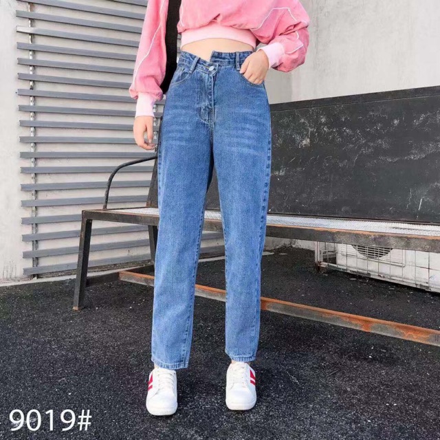 Quần baggy lệch gấu