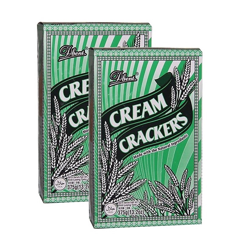 Bánh Ăn Kiêng Lúa Lạt Dbent Cream Crackers Hộp 375g   [Mua nhiều hỗ trợ giảm giá]