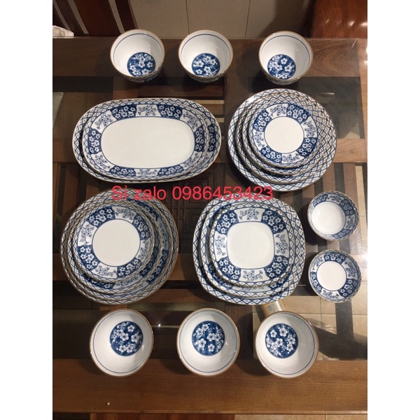 Bộ Bát Đĩa Bát Tràng Đủ Chuẩn 1 mâm cỗ và Kích Thước các loại bát đĩa