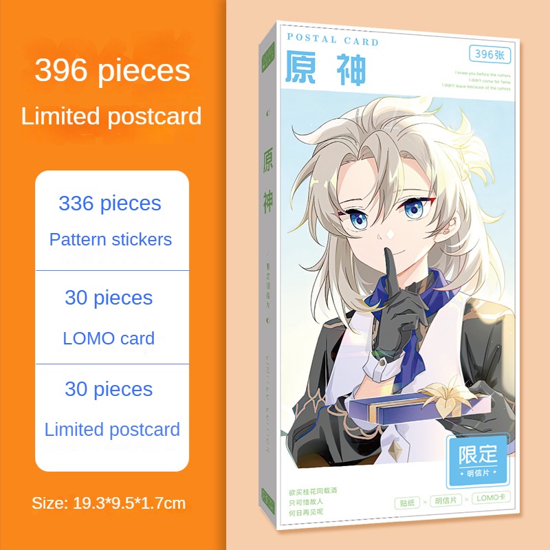 Bưu Thiếp In Hình Anime Genshin Bump World Douluo Continent v4Ae
