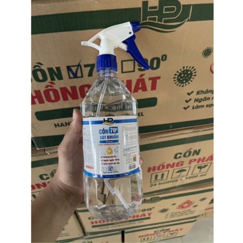 Nước rửa tay cồn 70 độ 1000ml Bidopha đầu xịt phun sương