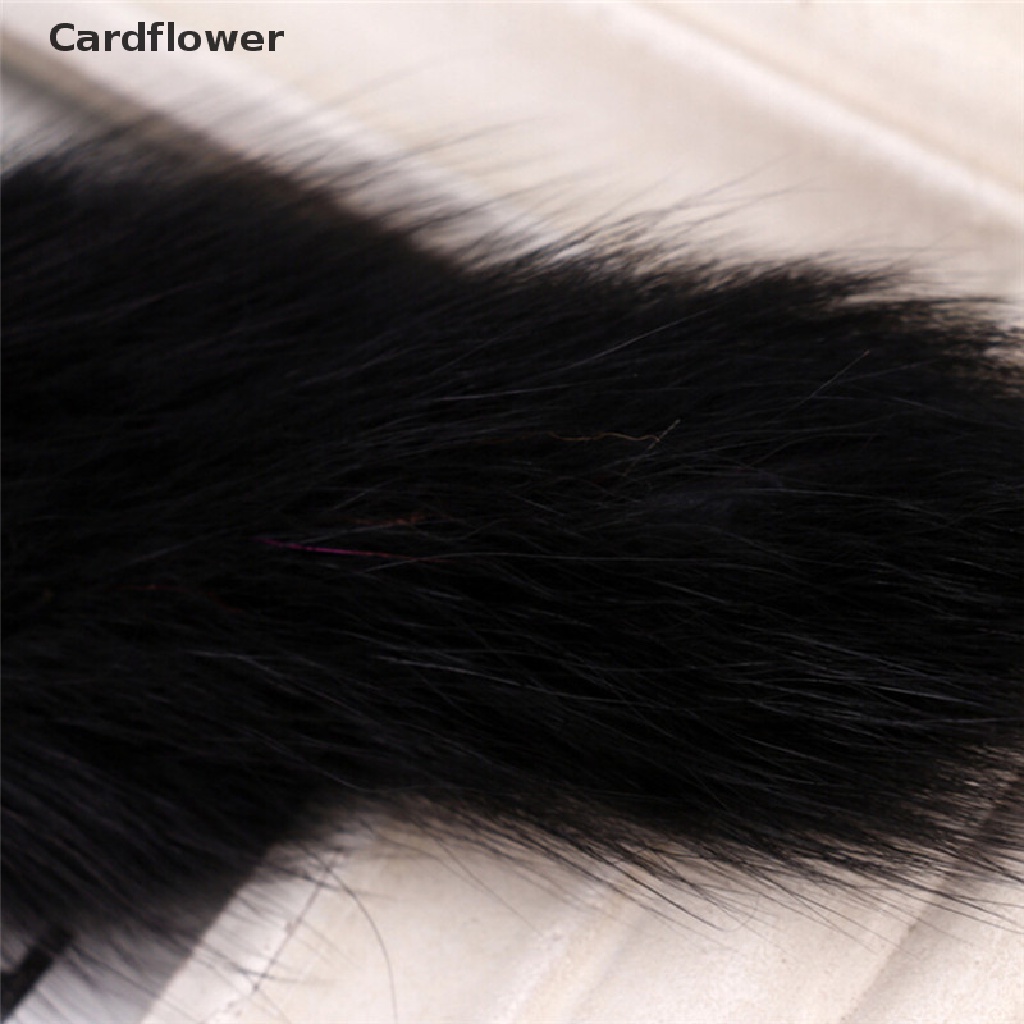 &lt; Cardflower &gt; Móc Chìa Khóa Hình Chuột Lông Cáo Nhân Tạo Có Móc Khóa Treo Xe Hơi
