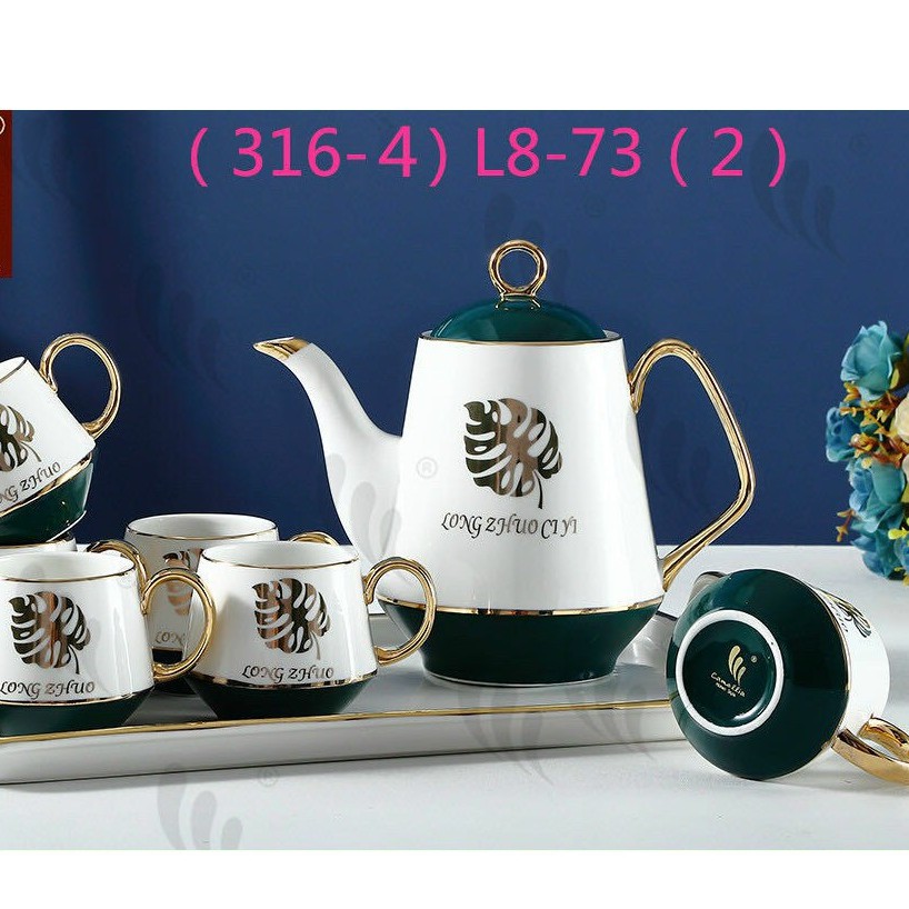 BỘ BÌNH CỐC SỨ XƯƠNG KOREA VIỀN VÀNG