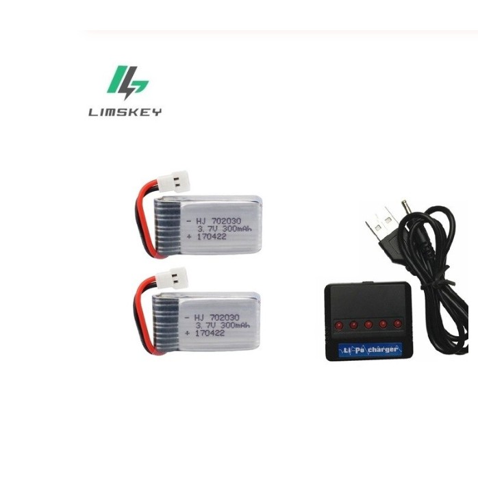 4 Pin kèm sạc usb 3.7v 300mah đồ chơi máy bay có mạch bảo vệ giá sỉ