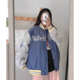 Áo Khoác Dù Bomber Nút Bấm Lót Das Sịn Sò Phong Cách Trẻ Trung - Shop3nunisex