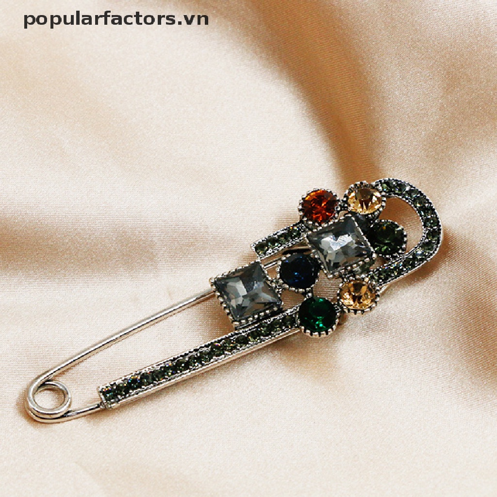 [Phổ Biến] Ghim Cài Áo Thiết Kế Lò Xo Lớn Cổ Điển An Toàn Cho Nữ [VN]