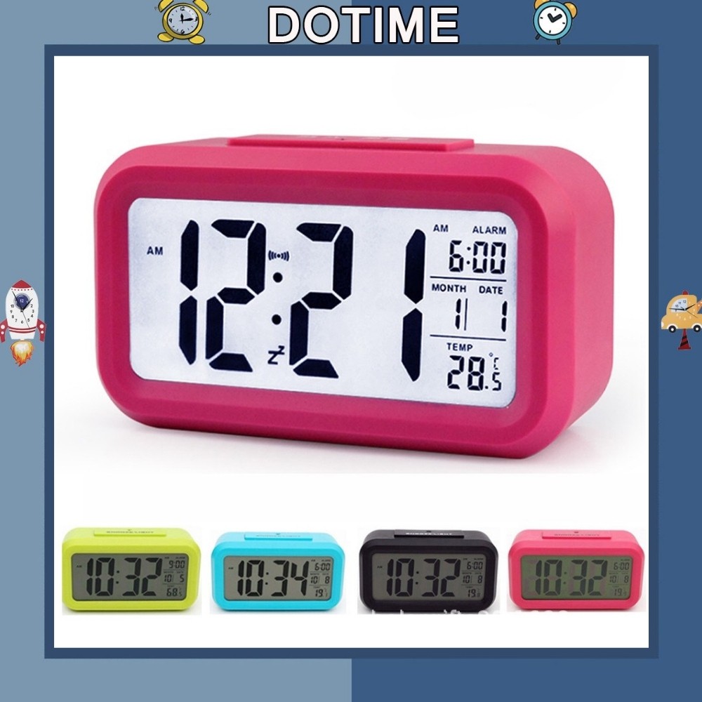 Đồng hồ điện tử Dotime báo thức màn hình LCD thiết kế thời trang ZO89