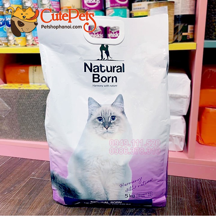 Thức ăn Mèo Natural Born Tải 5kg Healthy Cat Premium - CutePets