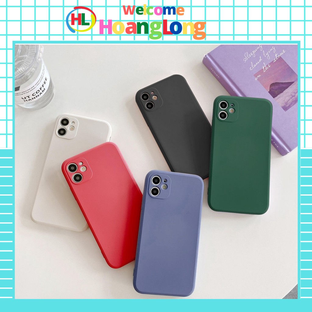 Ốp lưng Iphone dẻo màu cạnh vuông 6/6s; 7/8g; 6plus/6splus; 7plus/8plus; x/xs; xs max; xr; 11; 11pro; 11pro max