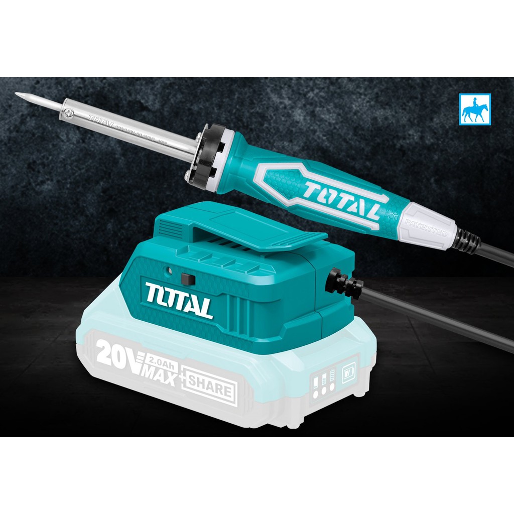 Mỏ Hàn Chì 40W Dùng Pin 20V TOTAL TSILI2001