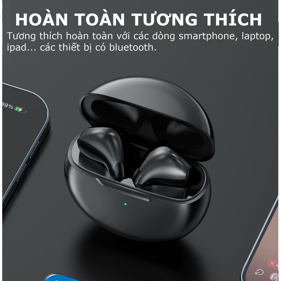 Tai nghe bluetooth không dây Inpods Bpro cảm ứng điều khiển cảm biến âm thanh HIFI cho Android iOS