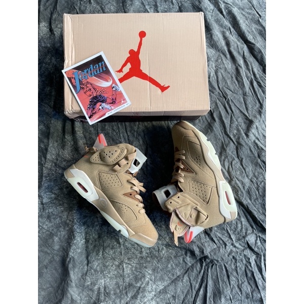 ẢNH THẬT | Giày thể thao travis scott x jd 6 " British Khaki "