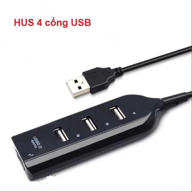 Bộ chia Hub USB 1 cổng ra 4 cổng giúp sạc điện thoại giúp kết nối máy tính với các thiết bị ngoại vi như usb, chuột, ...