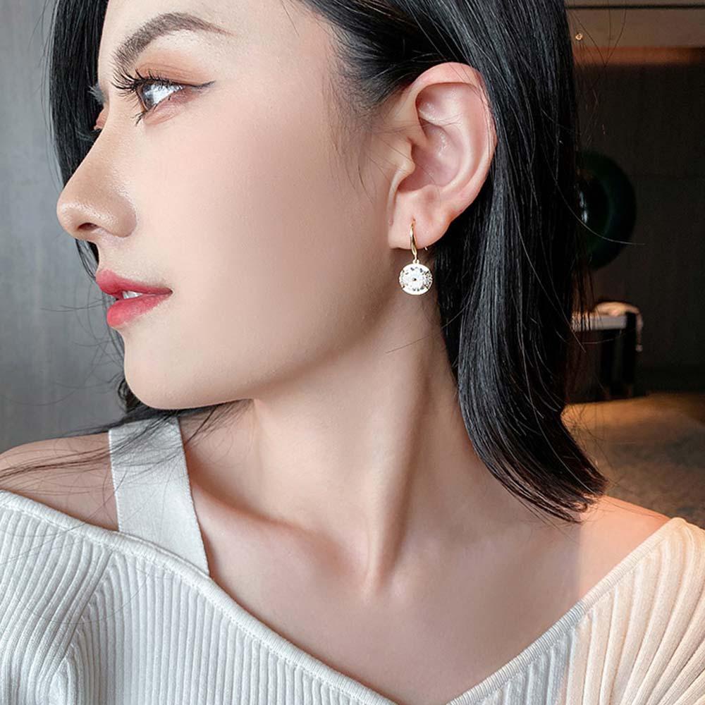 Bông Tai Hợp Kim Hình Nơ VANES1|Khuyên Tai Dạng Hạt Tròn Cá Tính