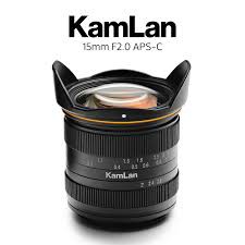 (CÓ SẴN) Ống kính Siêu Rộng Kamlan 15mm F2.0 cho APS-C Fujfilm, Sony, Canon EOS M và M4/3