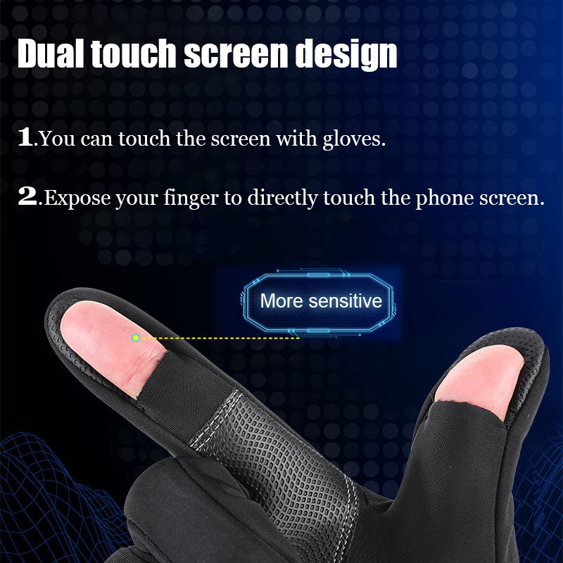 Găng tay 2 ngón chống trượt chống nước giữ ấm thời trang mùa đông