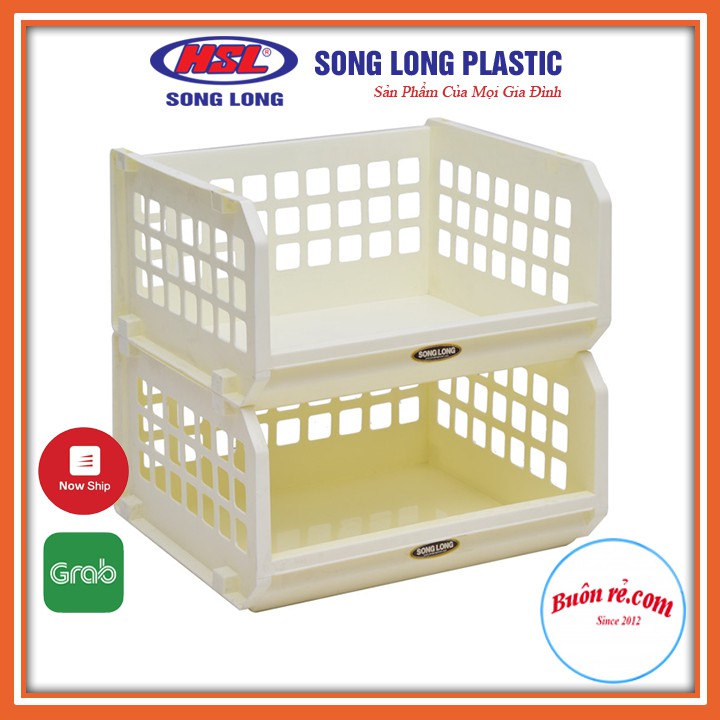 Kệ nhựa đồ đa năng SONG LONG PLASTIC xếp tầng thông minh tiết kiệm không gian (MS: 2131) – Buôn Rẻ 01179