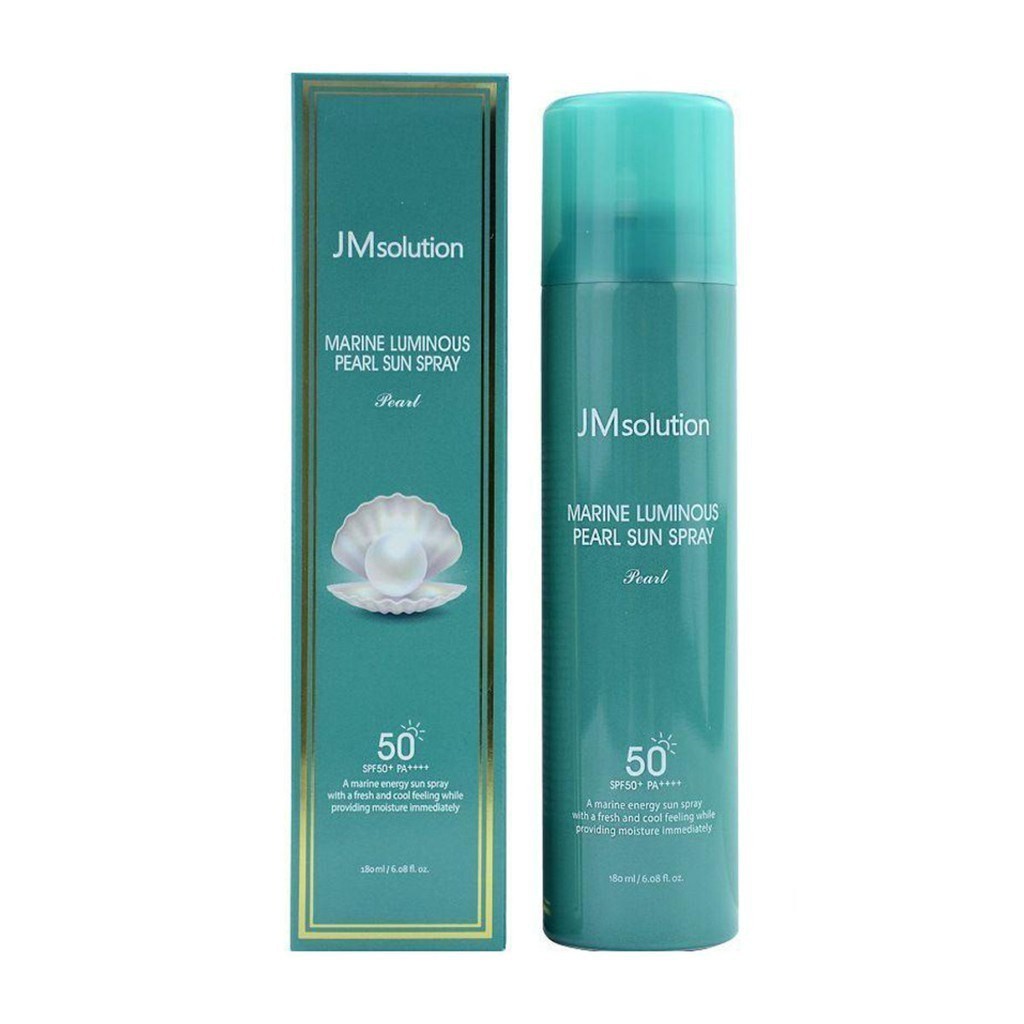 Xịt Chống Nắng JM Solution Marine Luminious Pearl Sun Pray SPF50+ PA++++ 180mL- Màu Xanh