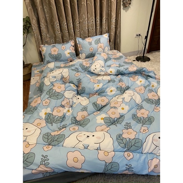 Trọn bộ 5 món set hè và set phao mẫu thỏ xanh