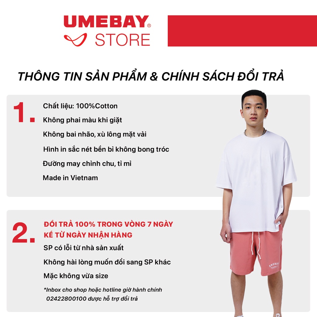 Áo thun tay lỡ trơn, tshirt unisex nam nữ Cotton CVC oversize, phông form rộng Umebay UTM01
