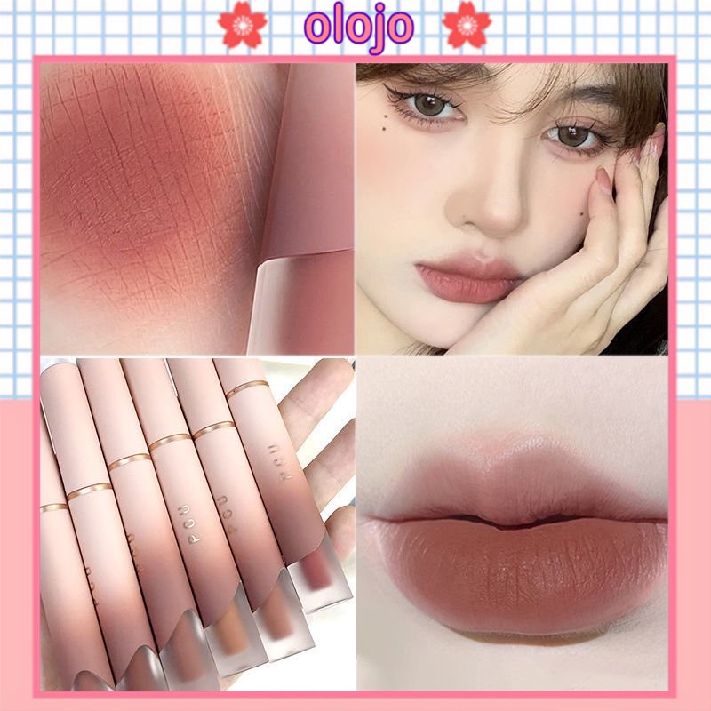 ⚜️Son Môi Dạng Kem Màu Nhung Lì Không Dính Ly Dưỡng Ẩm Lâu Trôi PCU