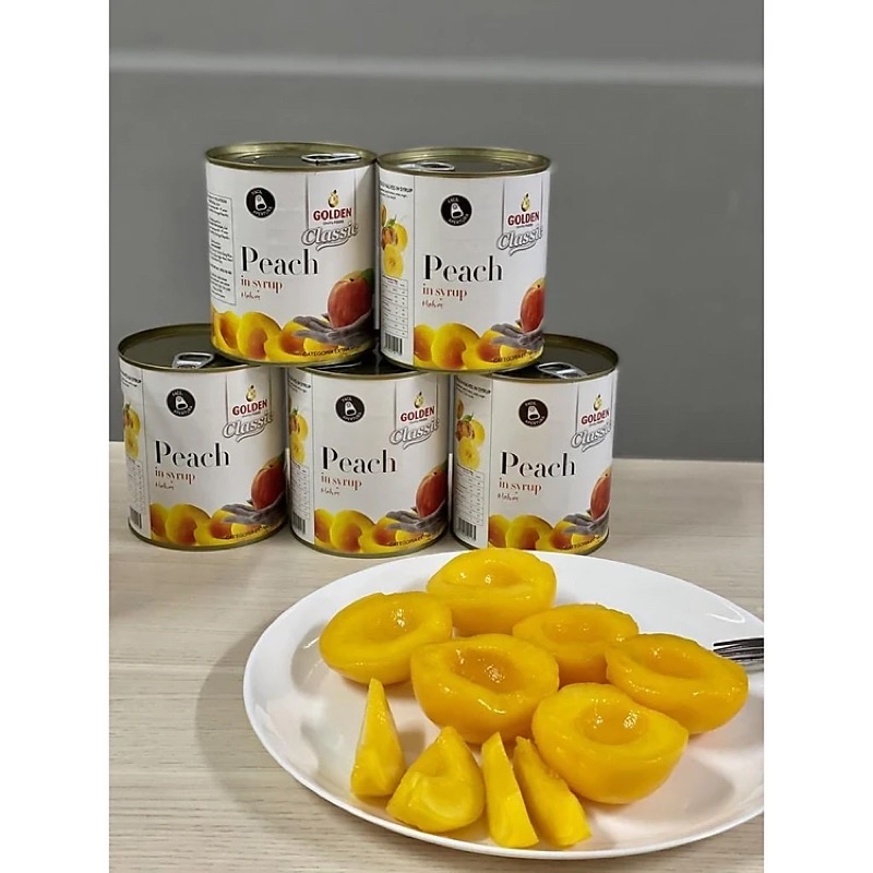 Đào ngâm King Premium hộp 820gr