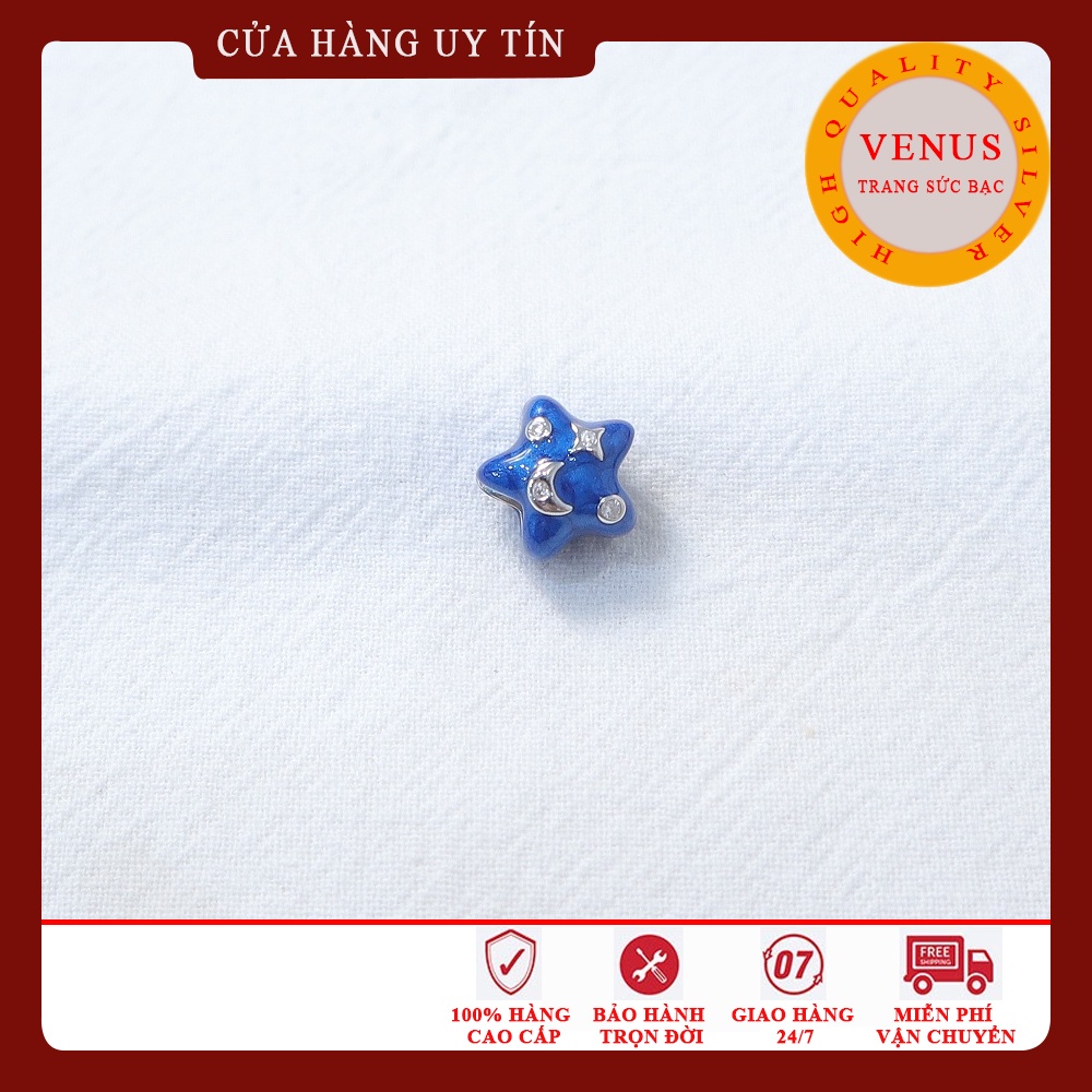 [Charm bạc 925 cao cấp] Bộ sưu tập charm ngôi sao 5 cánh- Mã sản phẩm VENUSAO