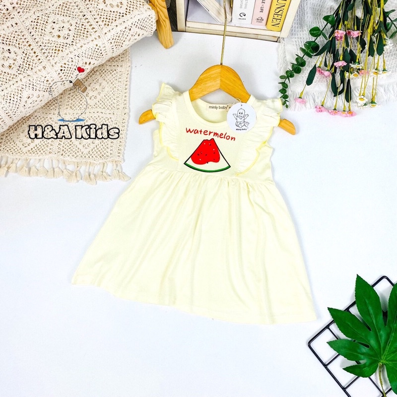[8-20kg]Váy đầm bé gái họa tiết bông hoa - HÀNG CHÍNH HÃNG cho bé Size 80-130