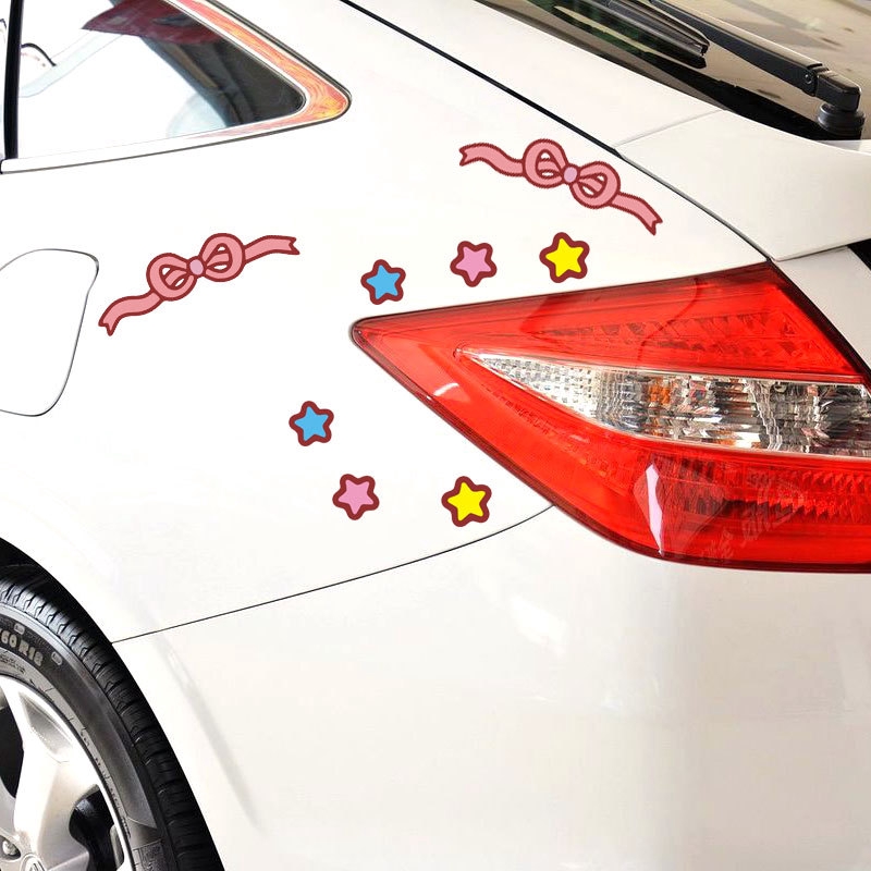 Sticker dán trang trí xe hơi hoạt hình chi-bi đáng yêu