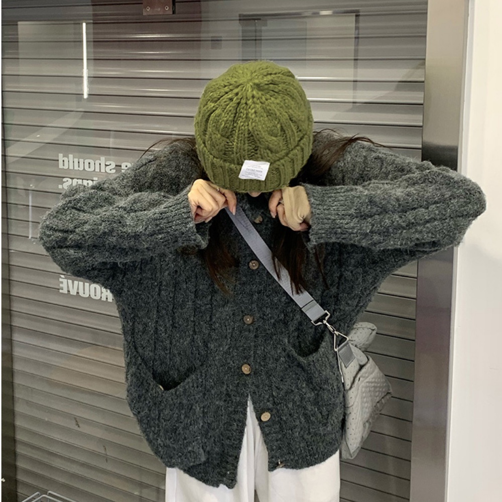 Mũ Len Dệt Kim Hàn Quốc Jussy Offcial Chất Len Dày Siêu Ấm Áp 8 Màu Hot Phong Cách Vinatge