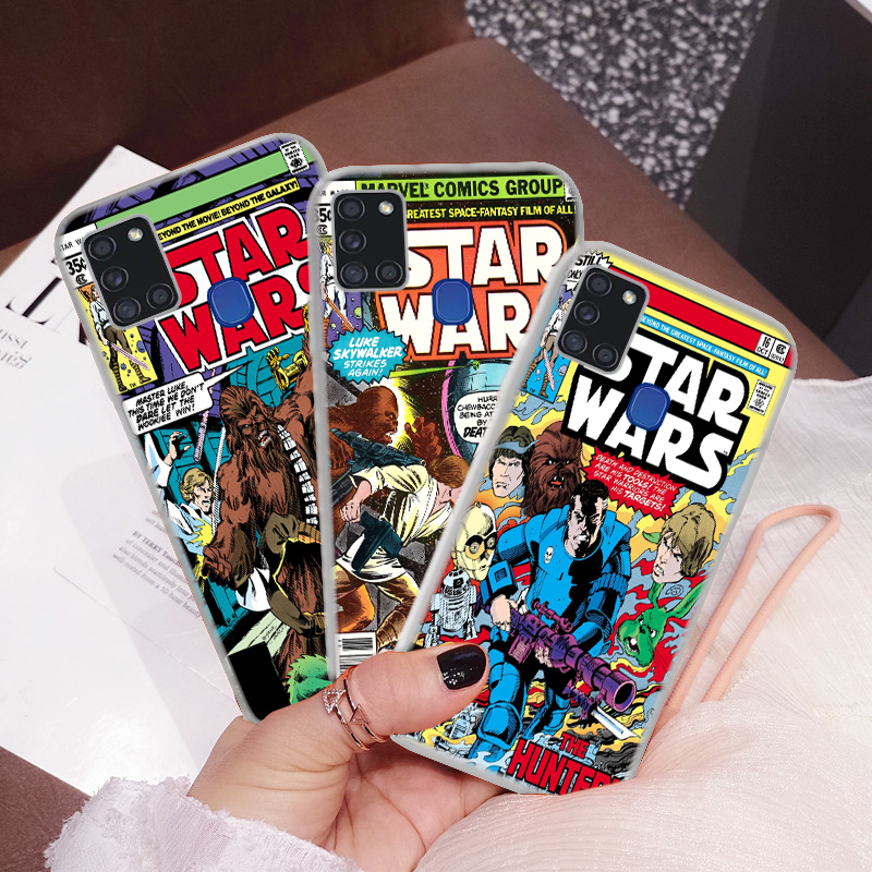 Ốp Điện Thoại Silicon Dẻo Trong Suốt In Hình Truyện Tranh Marvel Star Wars 283c Samsung A51 A70 A71 Note 8 9 10 Lite Plus 20 Ultra Marvel Comics