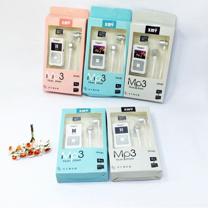 Tai Nghe BTS Kèm Máy Nghe Nhạc MP3 Tặng Thẻ Nhớ 8G