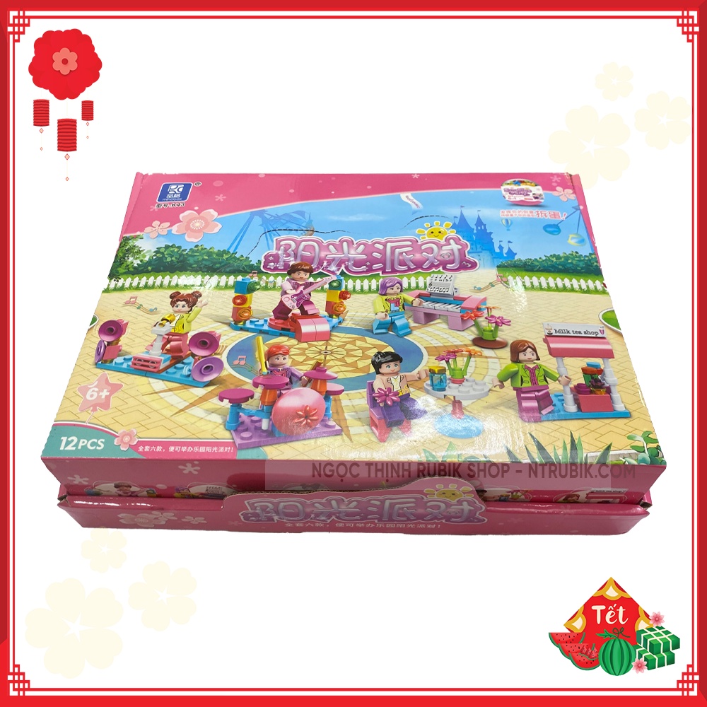 Đồ chơi Xếp Hình Trong Trứng - Đồ chơi lắp ráp mô hình - Sunshine Party  (giao ngẫu nhiên)