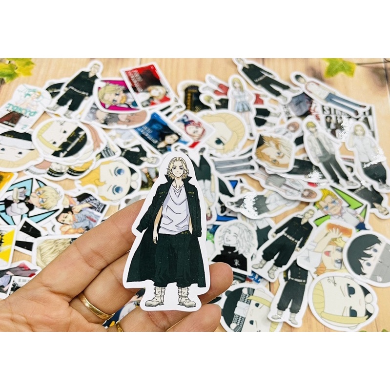 Sticker tokyo revengers 30-60 cái ép lụa chống xước chống nước/ hình dán tokyo revengers /phim trường của takemichi