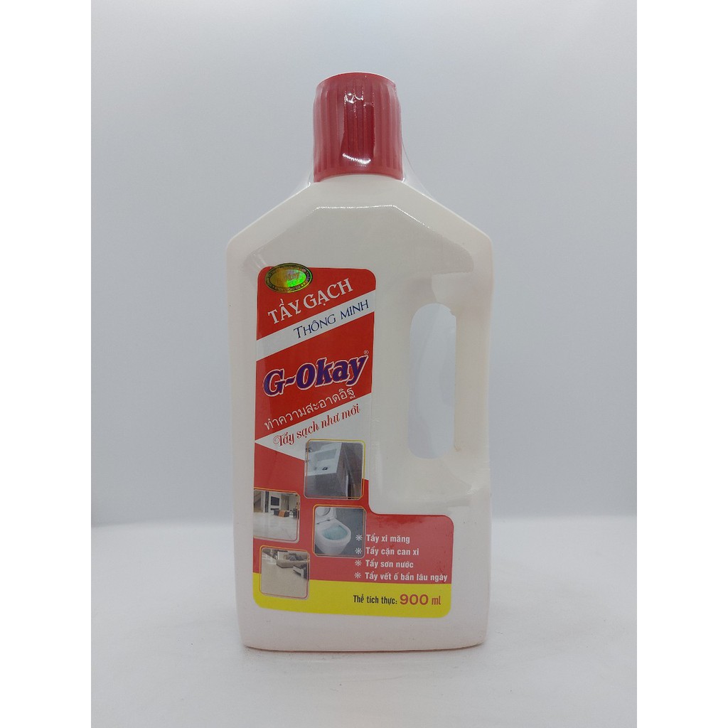 NƯỚC TẨY XI MĂNG, LAU GẠCH G-Okay 900ml