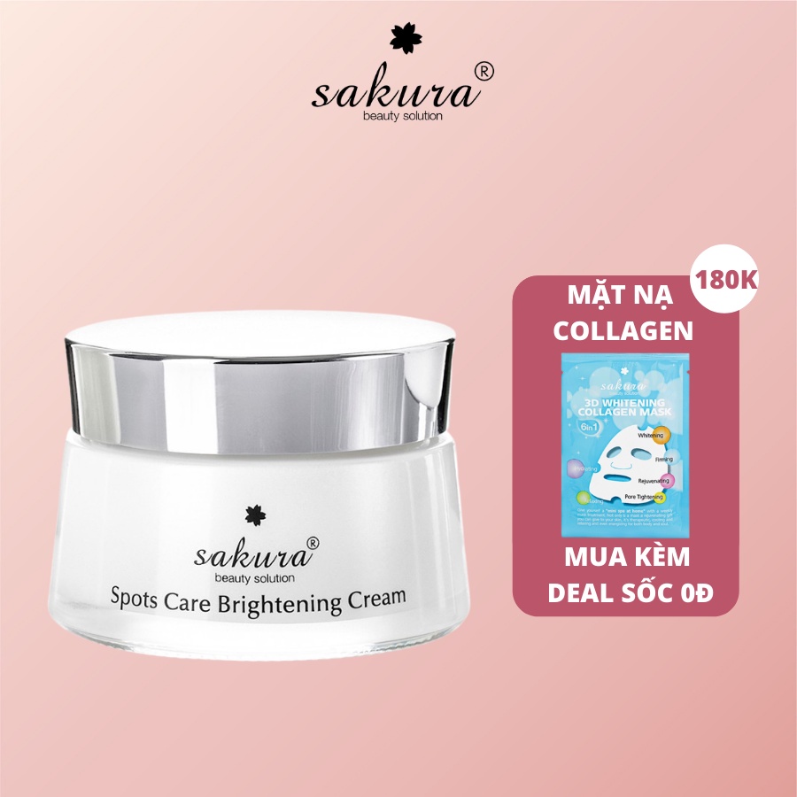 Kem dưỡng da trắng sáng Sakura Spots Care Brightening Cream mờ nám sạm 45g