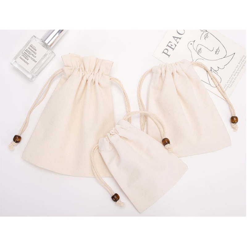 Túi Dây Rút Cotton Tái Sử Dụng Đựng Kẹo Tiện Lợi