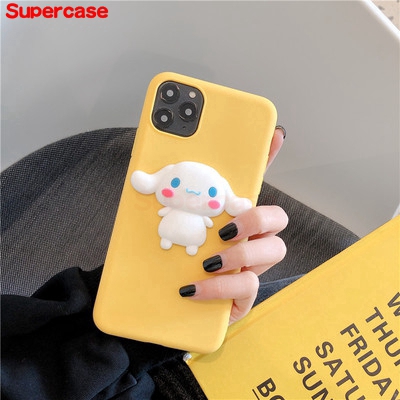 Ốp điện thoại hình Cinnamonroll 3D cho Samsung Galaxy S10 S9 S8 S10+ S9+ S8+ S10E S7 S6 edge Note 10 9 8 Plus