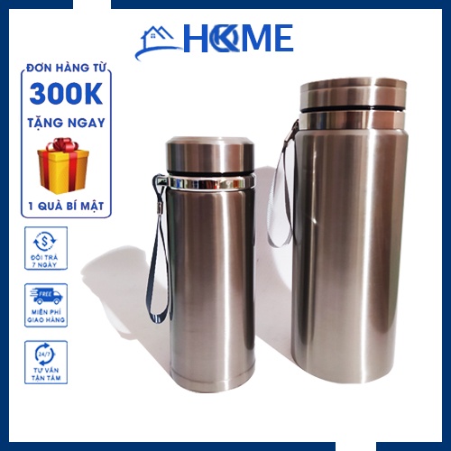 Bình giữ nhiệt inox cao cấp Cách Nhiệt Có Khay Lọc Quai Treo Tiện lợi - Tiện ích - Đa Năng