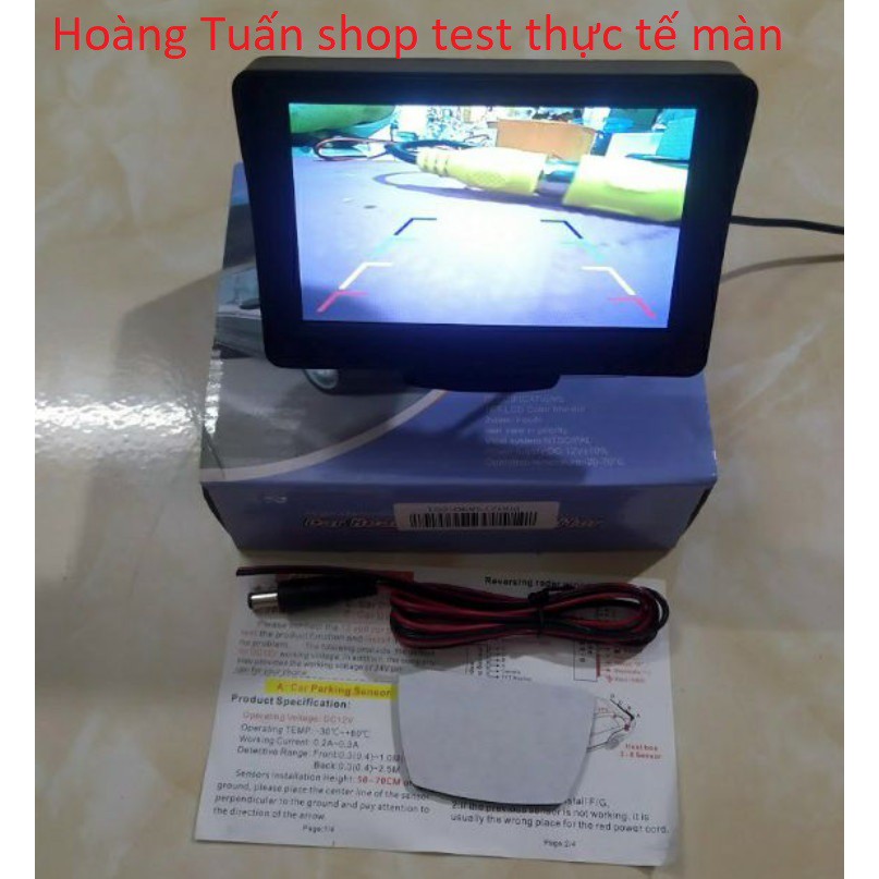 Màn hình taplo 4.3 inch 5 inch hiển thị hình ảnh cho camera lùi cập lề chất lượng cao