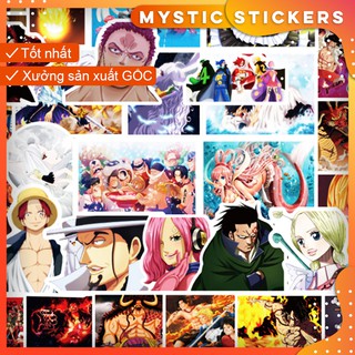 [ONE PIECE - VUA HẢI TẶC] 100 Sticker chống nước/ trang trí,dán xe laptop mũ bảo hiểm vali...