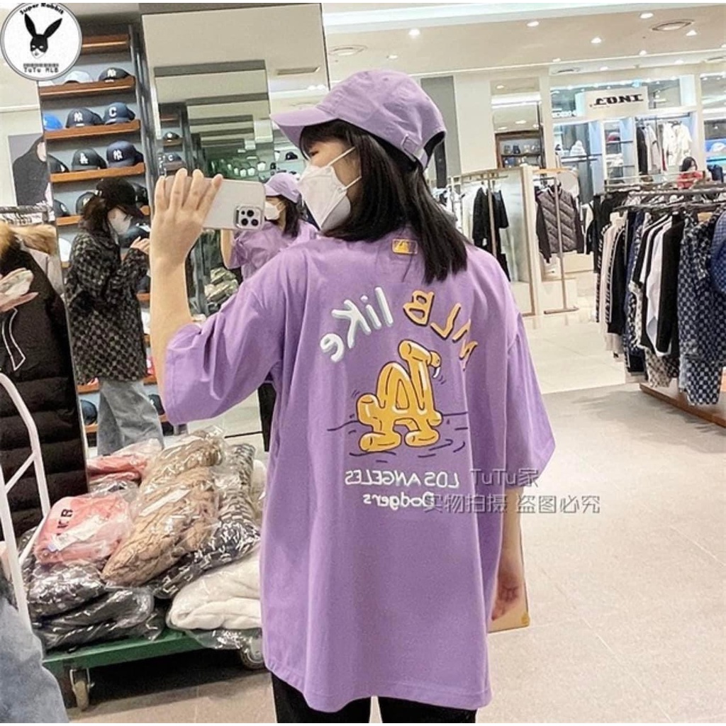 Áo phông Nam Nữ MLB Like LinhBee  tay Lỡ From Rộng Hàng Xuất Khẩu Xịn phong cách Hàn cho giới trẻ đi chơi cực hot