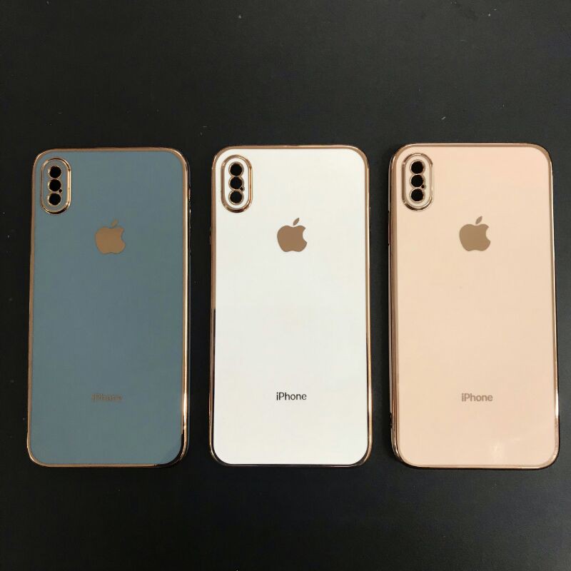 Ốp Lưng iPhone X/Xs Dẻo Vuông Xi Viền Lên Giả iPhone 12