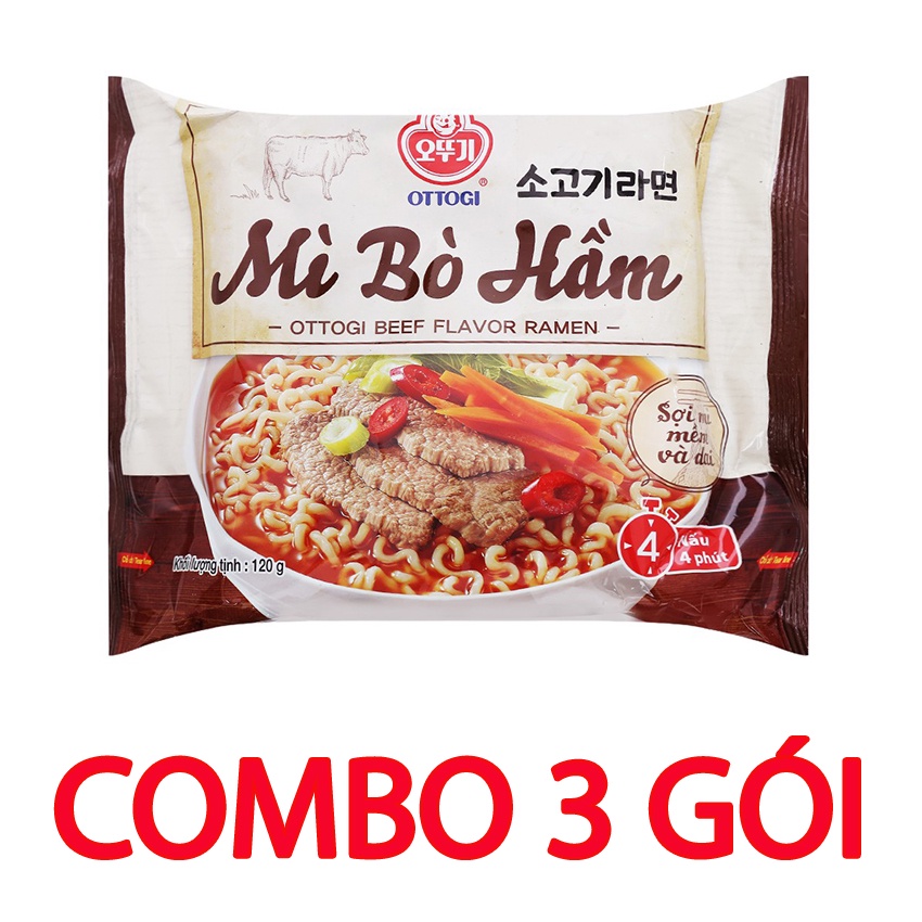 Mì Bò Hầm Ottogi 120g Shop Đặc sản 3 miền Amaxi