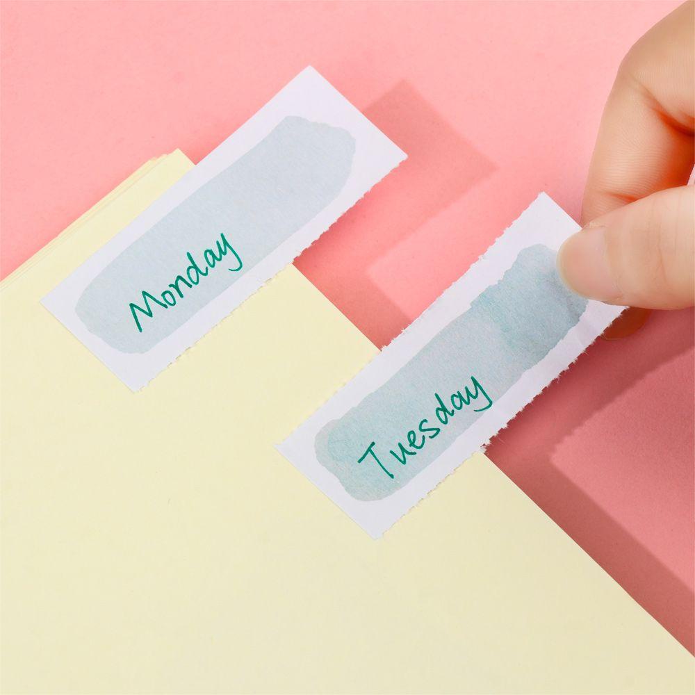 1 / 60 Tờ Giấy Ghi Chú Màu Nước Tự Dính Tiện Dụng