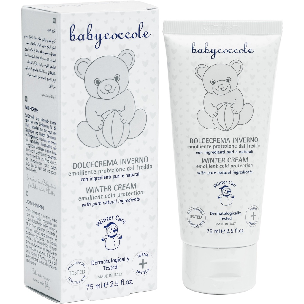 Kem giữ ấm cho bé Babycoccole 0M+ từ sáp ong và vitamin 75ml