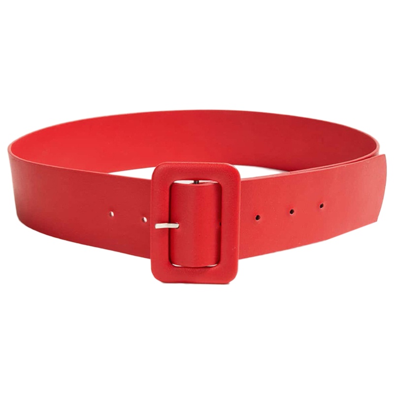 Thắt Lưng Bằng Da Pu Có Khóa Hình Vuông Cổ Điển