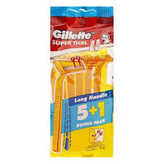 Gói 6 cây dao cạo gillette super thin